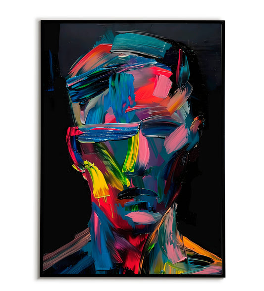 Colorful Abstract Face
