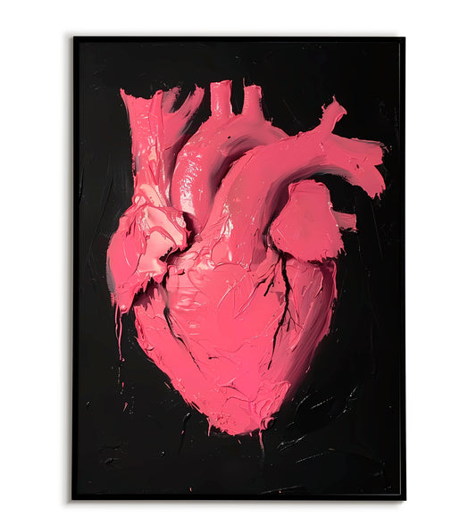 Heart" abstract figurative poster