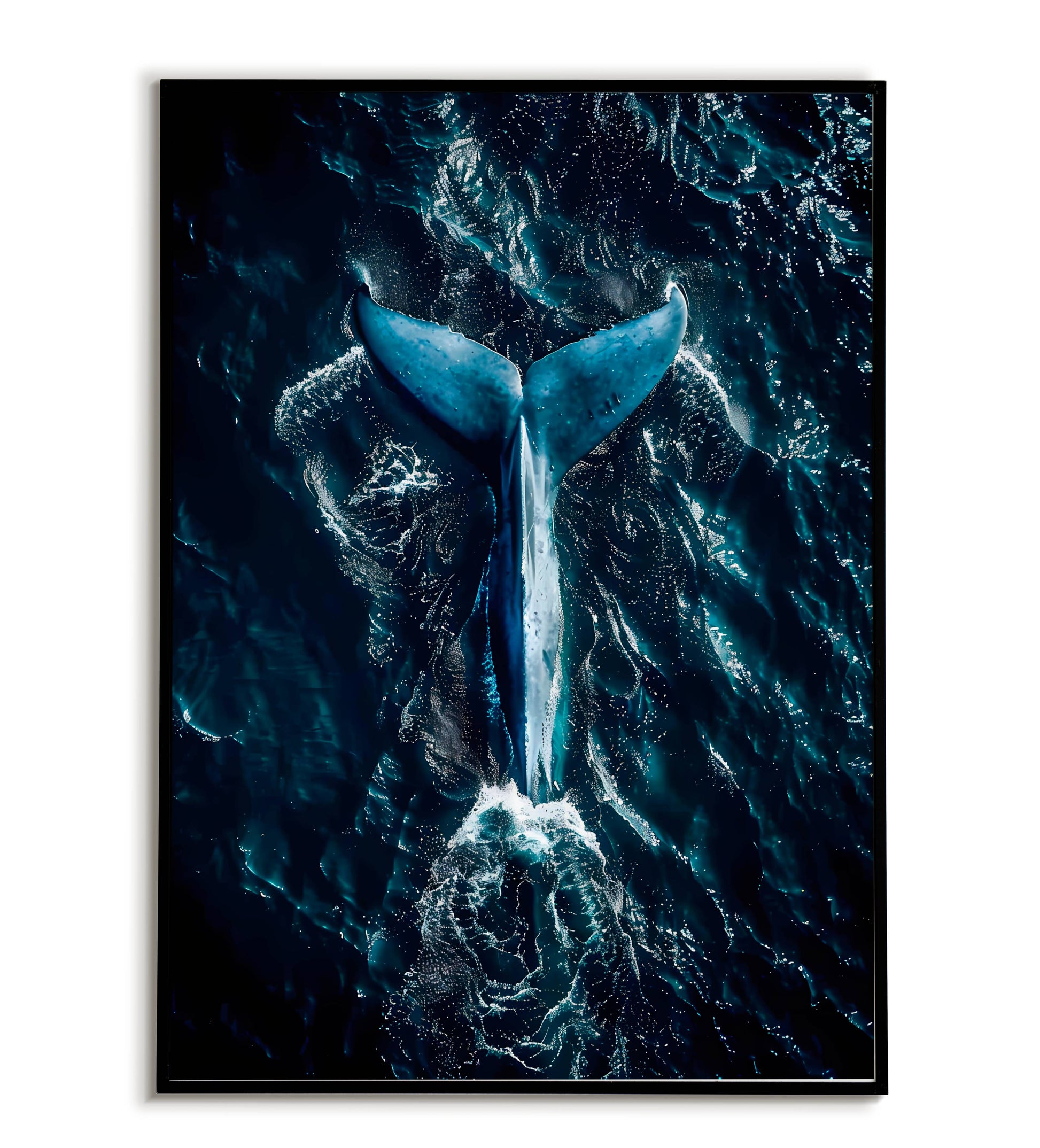 Blue Whale" abstract interpretation of a blue whale