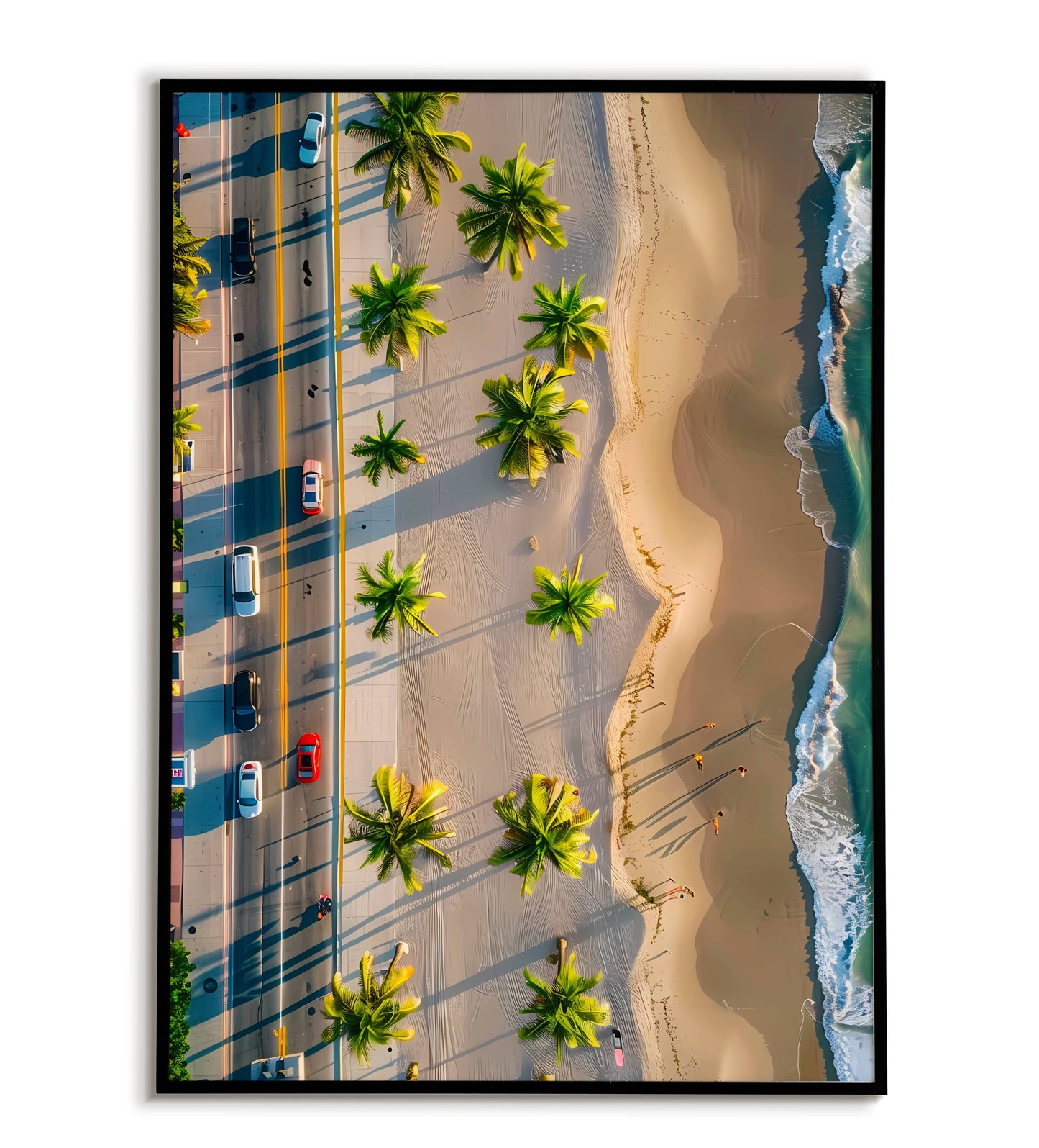 Miami Shoreline printable poster. Available for purchase as a physical poster or digital download.