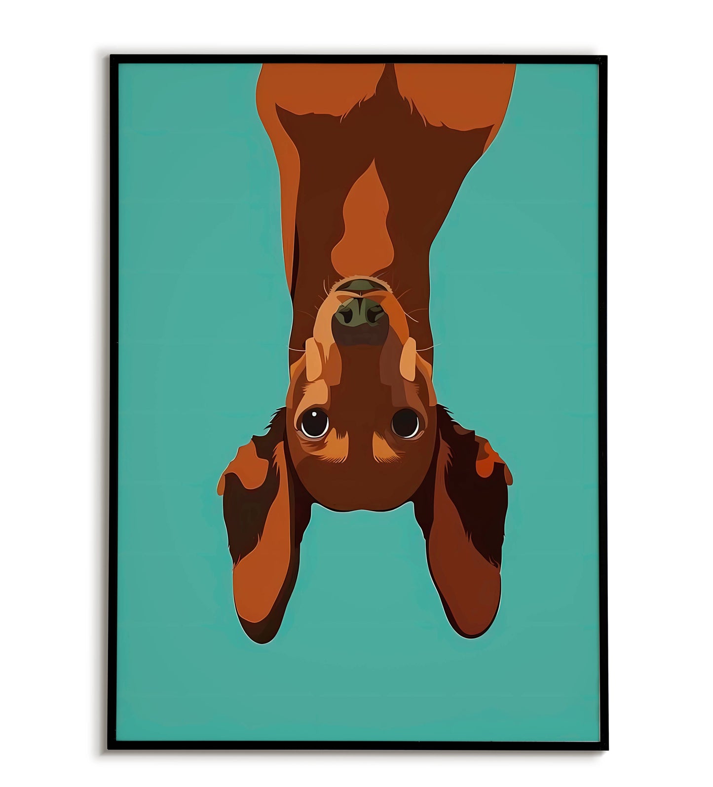 Dog Illustration printable poster. Available for purchase as a physical poster or digital download.