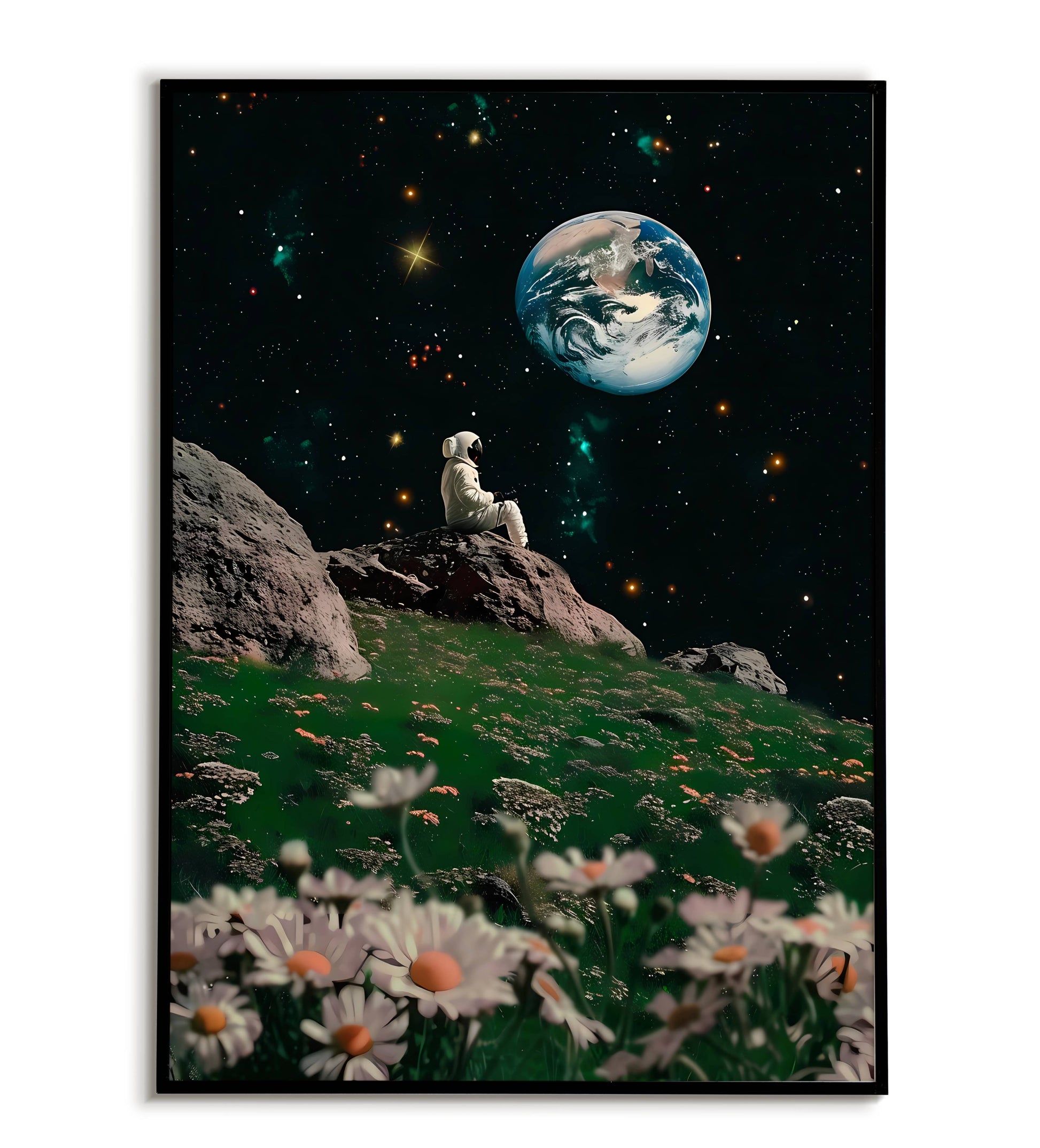 Astronaut's Solitude printable poster. Available for purchase as a physical poster or digital download.