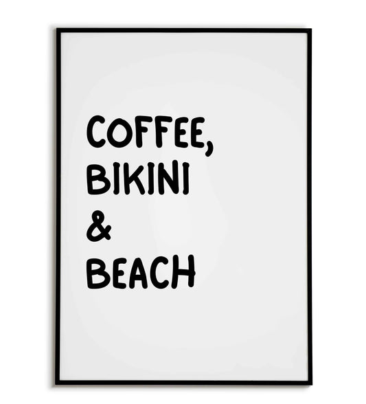 Coffee bikni & beach