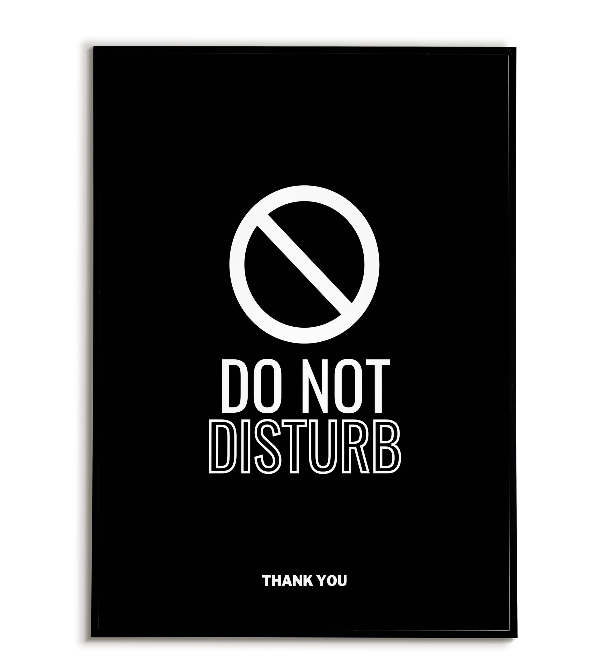 "Do not disturb" printable door sign poster.