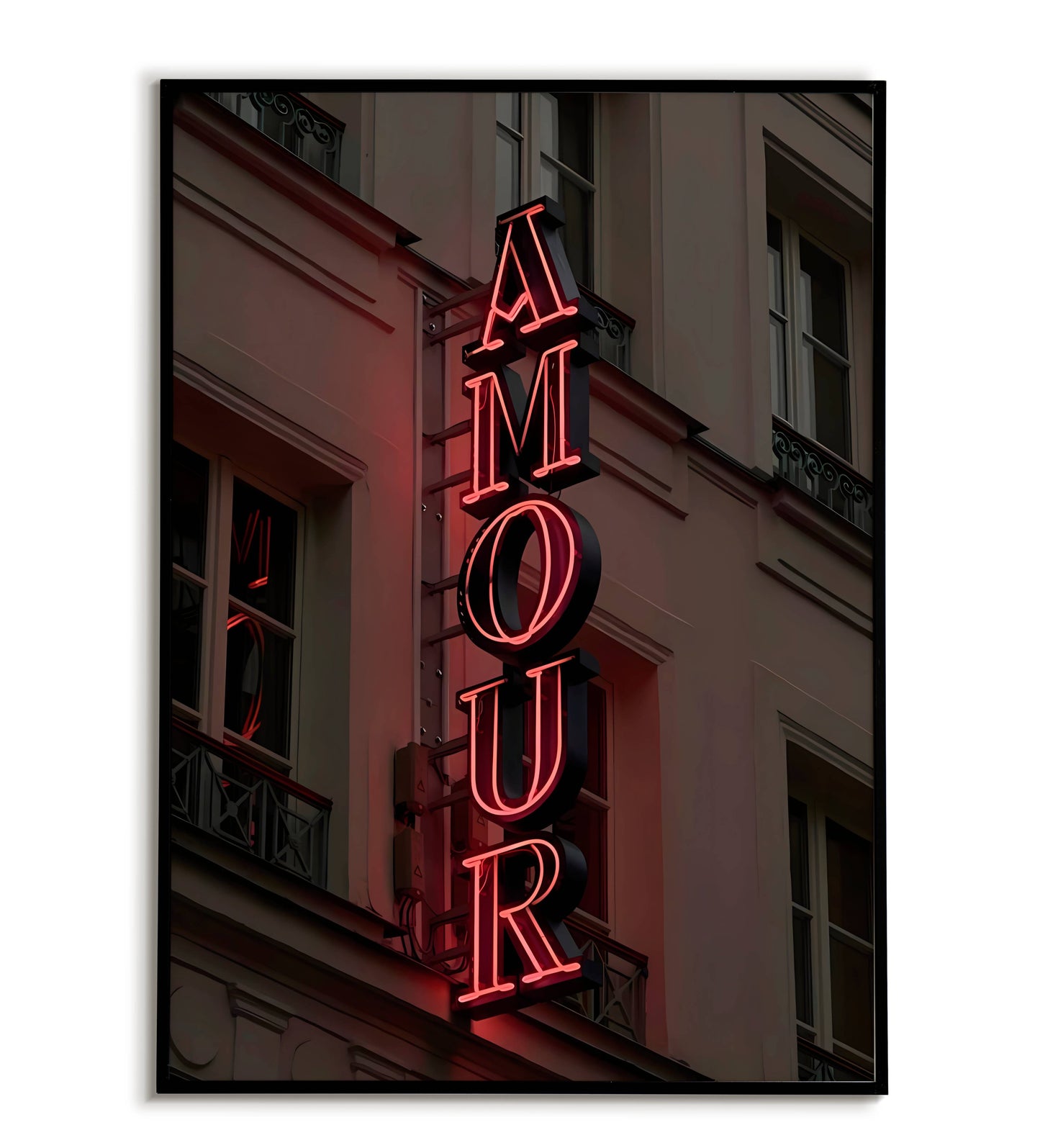 Amour (Love) poster. Simple yet powerful word in French.