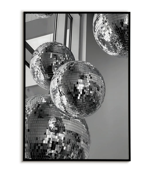 Disco Spirit - Printable Wall Art / Poster. Download this vibrant design to add a touch of fun and energy to your decor.