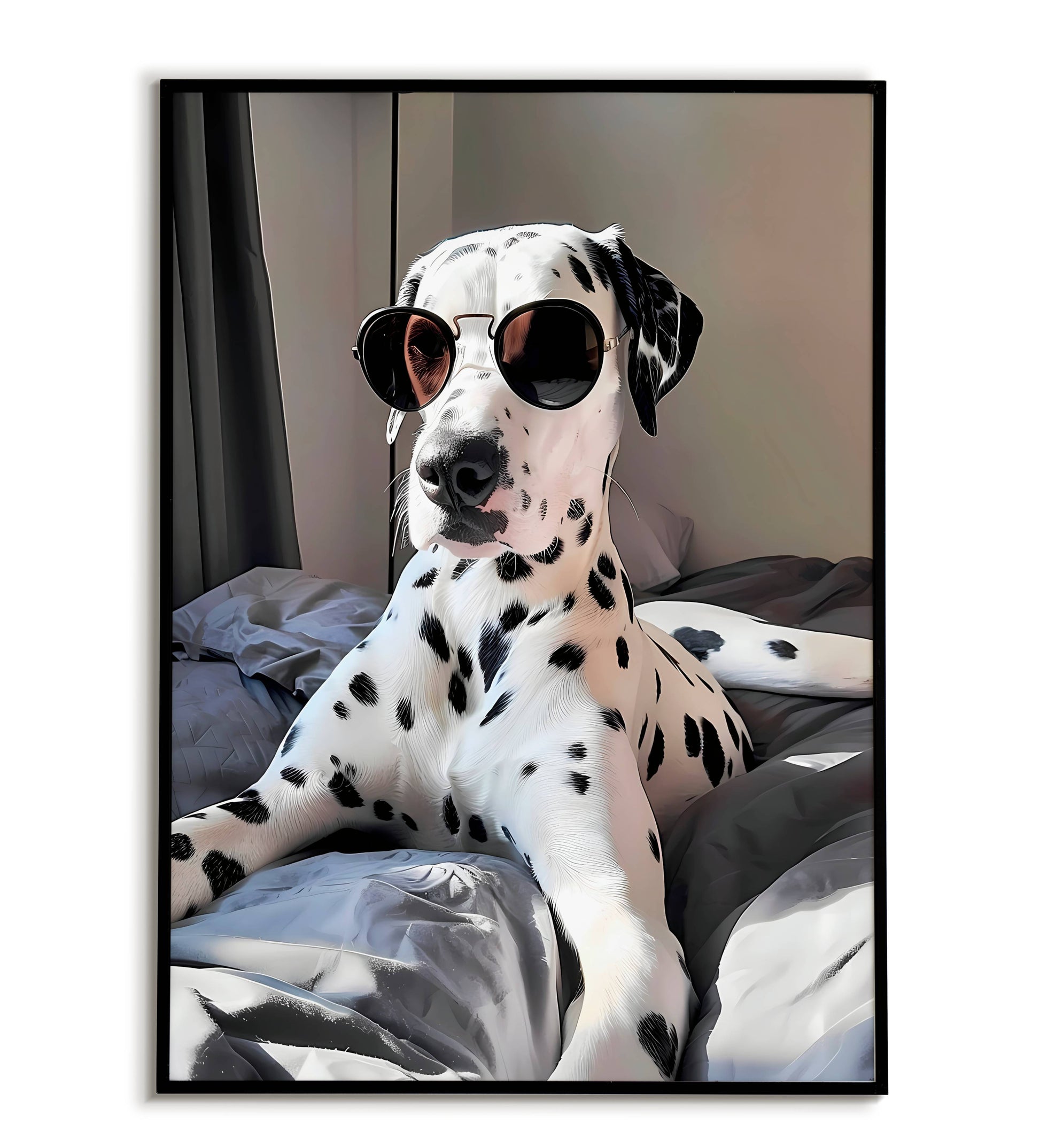 Dalmatian Cool printable poster. Available for purchase as a physical poster or digital download.