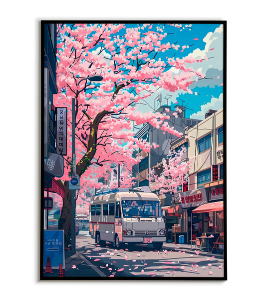 Seoul Food Truck printable poster. Available for purchase as a physical poster or digital download.