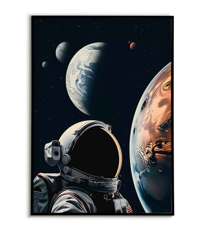 Astronaut" space photography print.