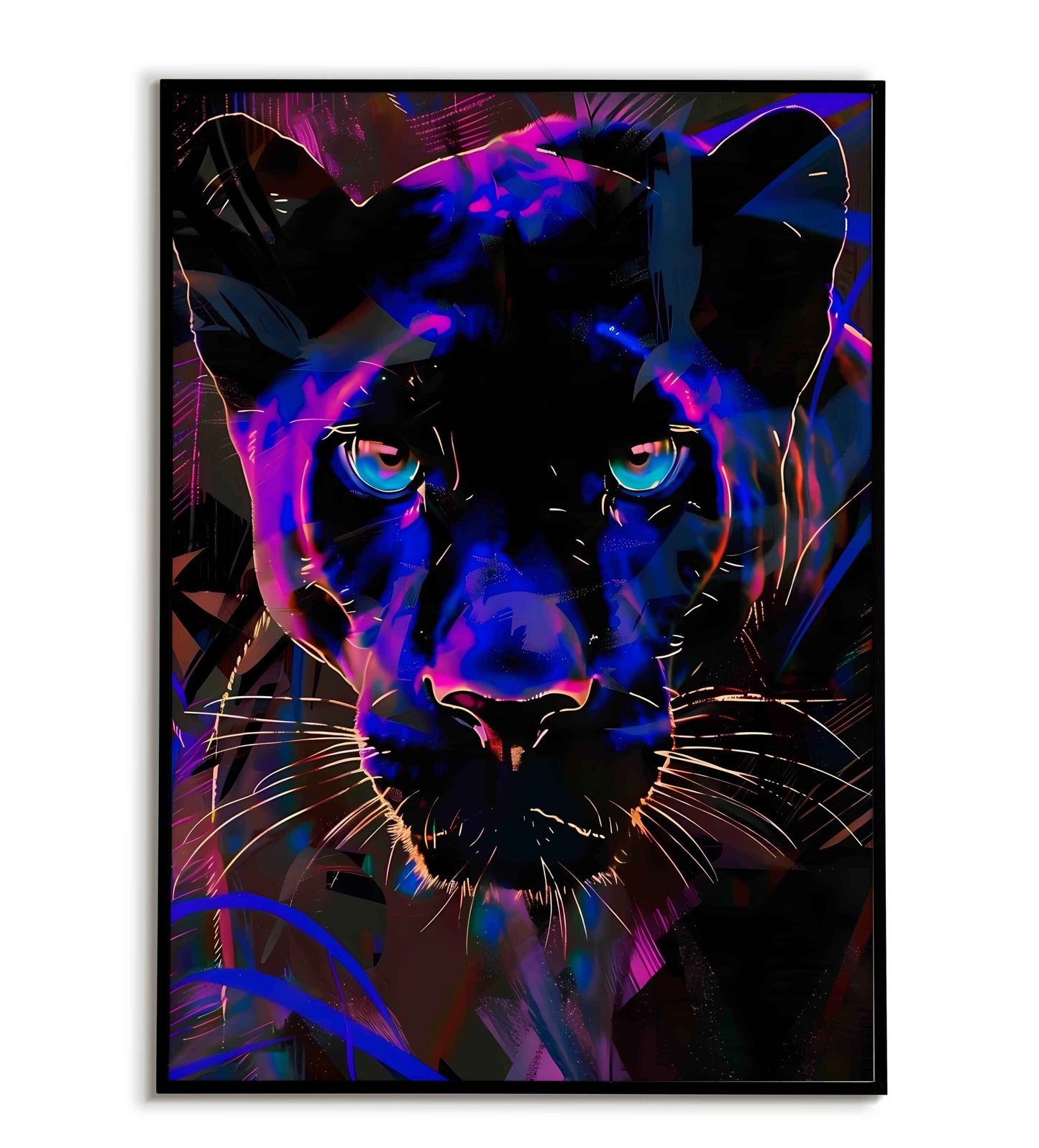 Majestic Panther(2 of 2) wildlife printable poster. Available for purchase as a physical poster or digital download.