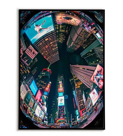 Times Square travel printable poster. Available for purchase as a physical poster or digital download.