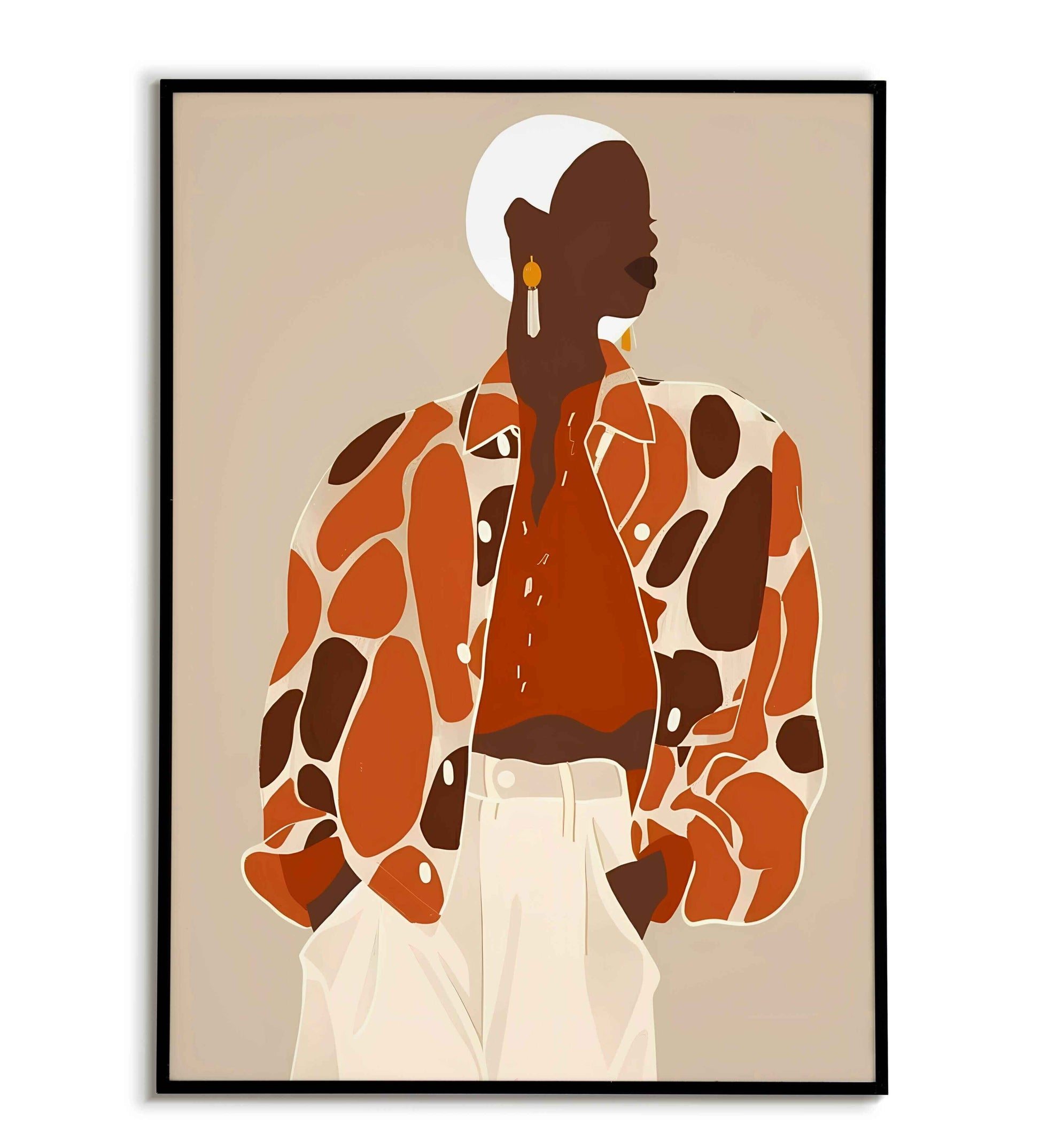 Fashion(2 of 3) printable poster. Fashion Statement (Part 2 of 3). A continuation of the exploration of fashion trends in this stylish poster series. Available for purchase as a physical poster or digital download.