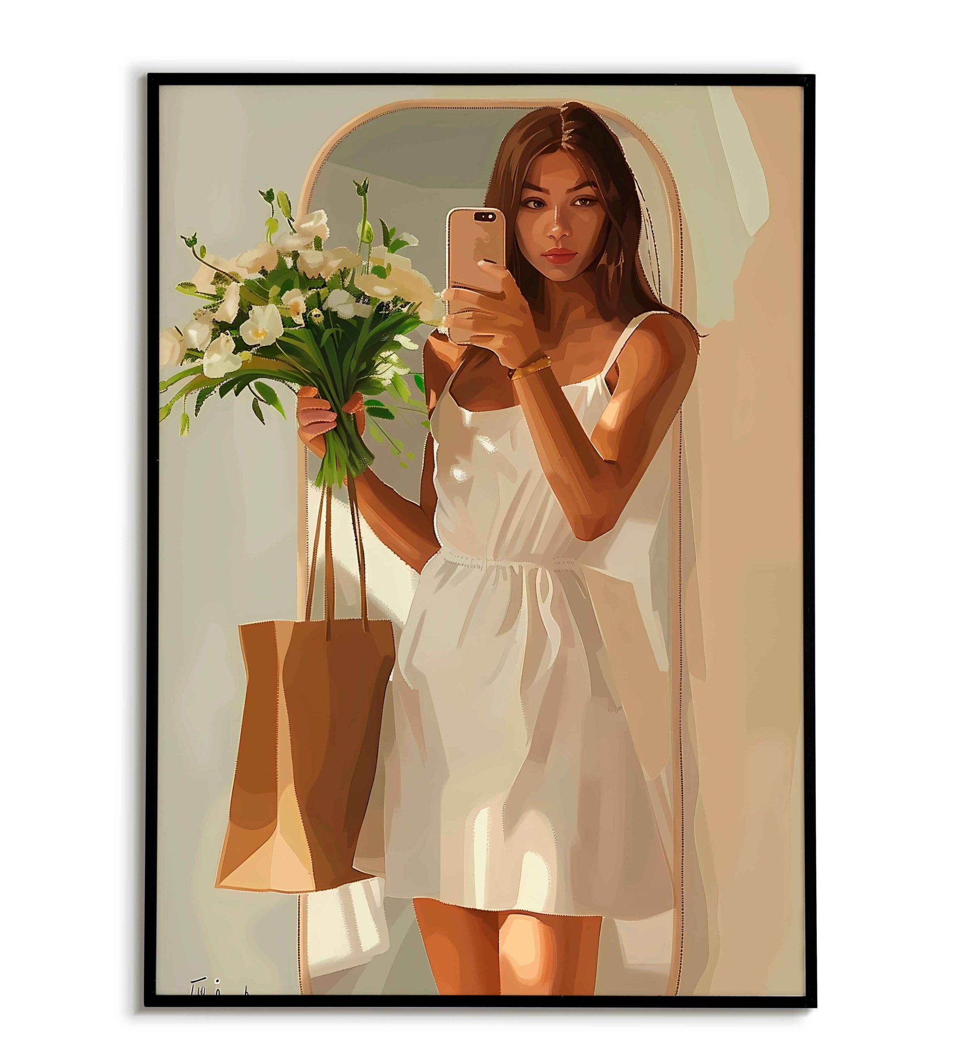 Mirror Selfie(2 of 5) printable poster. Available for purchase as a physical poster or digital download.
