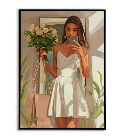 Mirror Selfie(4 of 5) printable poster. Available for purchase as a physical poster or digital download