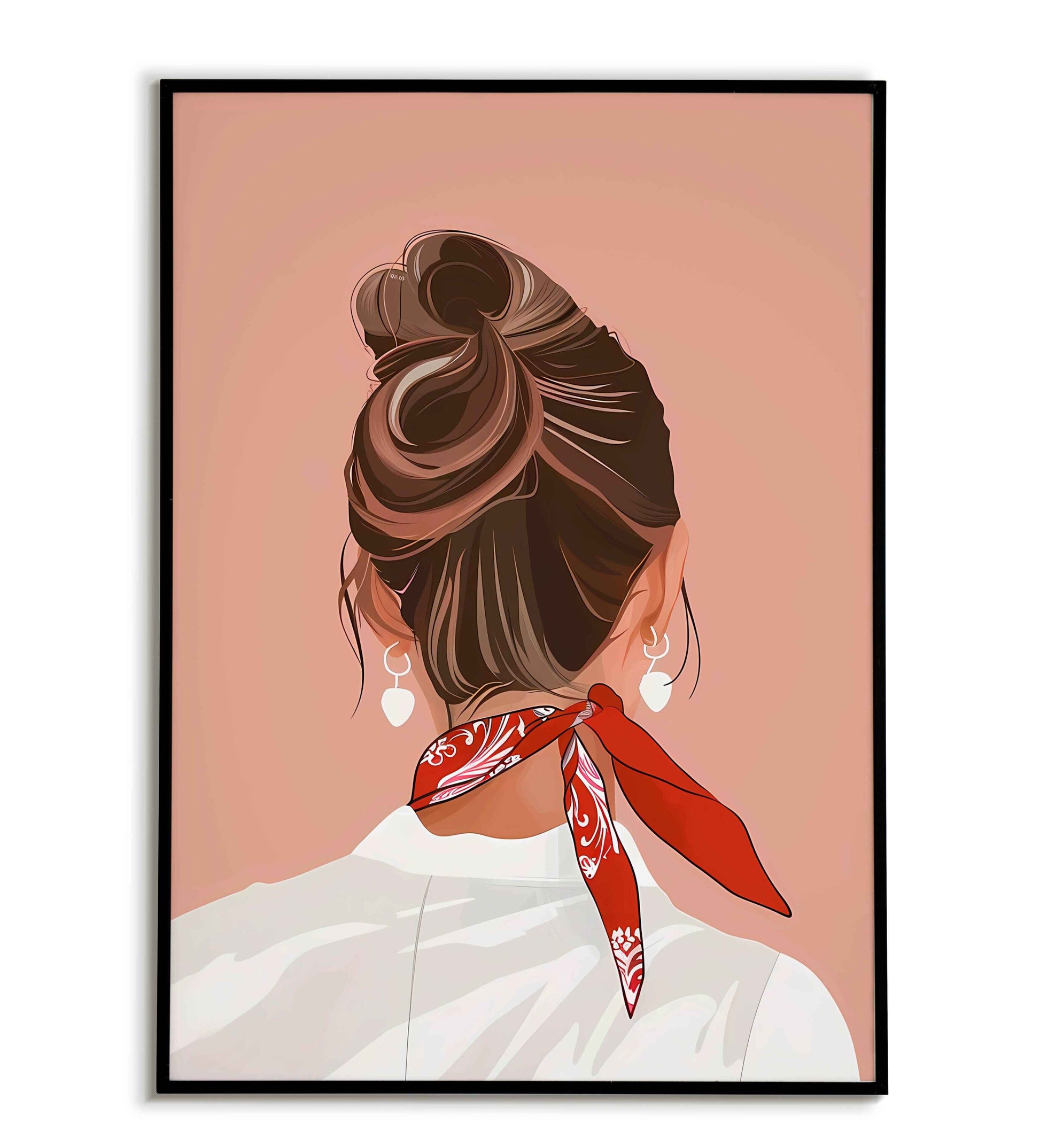 Red Bandana printable poster. Available for purchase as a physical poster or digital download.