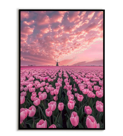 Tulip Dreamscape printable poster. Available for purchase as a physical poster or digital download.