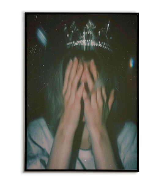 Blurred Queen printable poster. Available for purchase as a physical poster or digital download