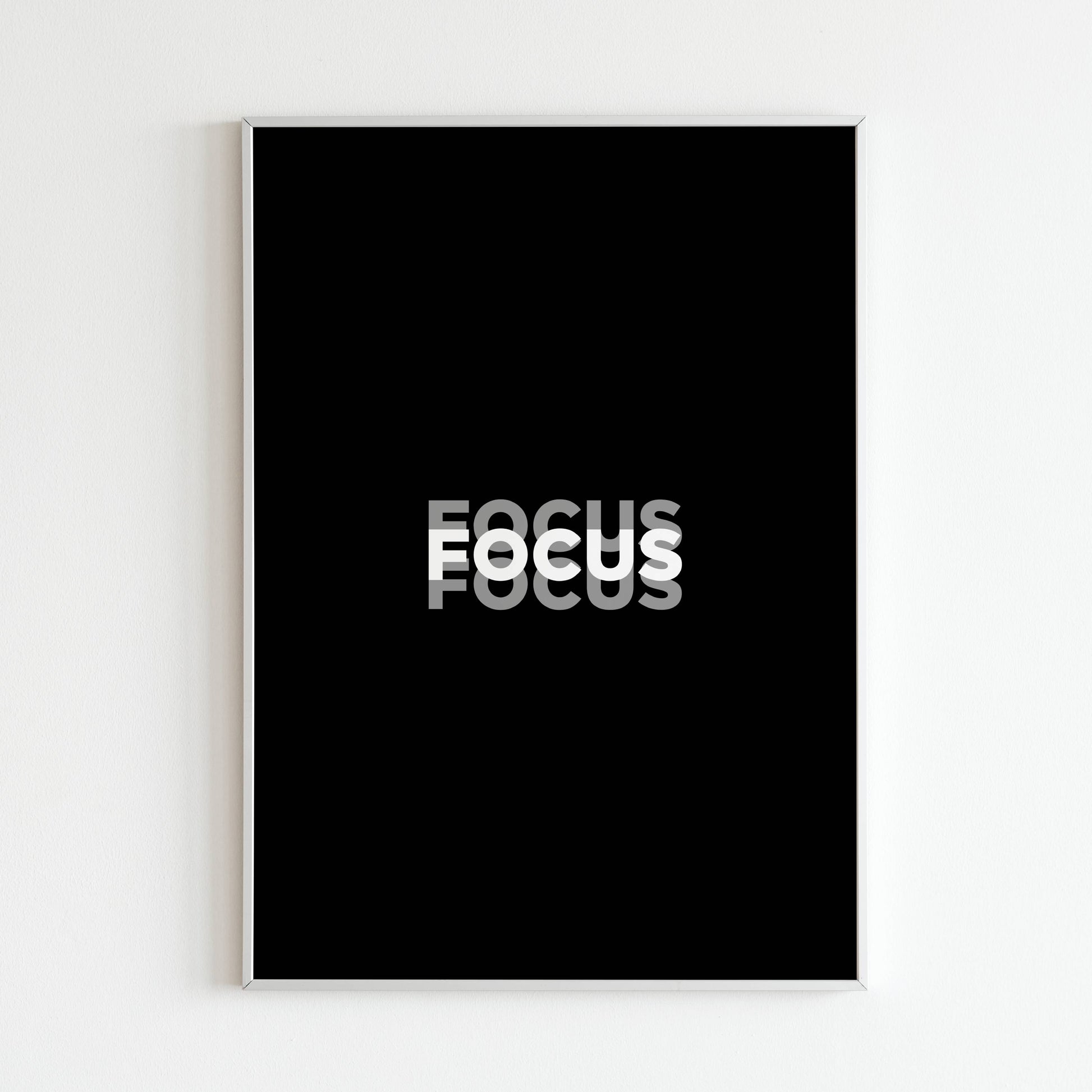 FOCUS - Printed Wall Art / Poster. This beautiful poster adds a touch of sophistication to your space. Arrives ready to hang.