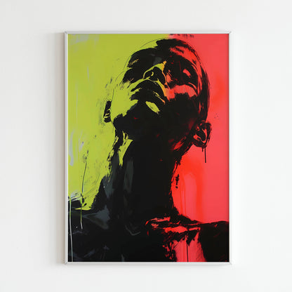 Enigmatic Portrait - Printed Wall Art / Poster. This captivating portrait poster sparks conversation and adds a touch of intrigue to your space. Arrives ready to hang.