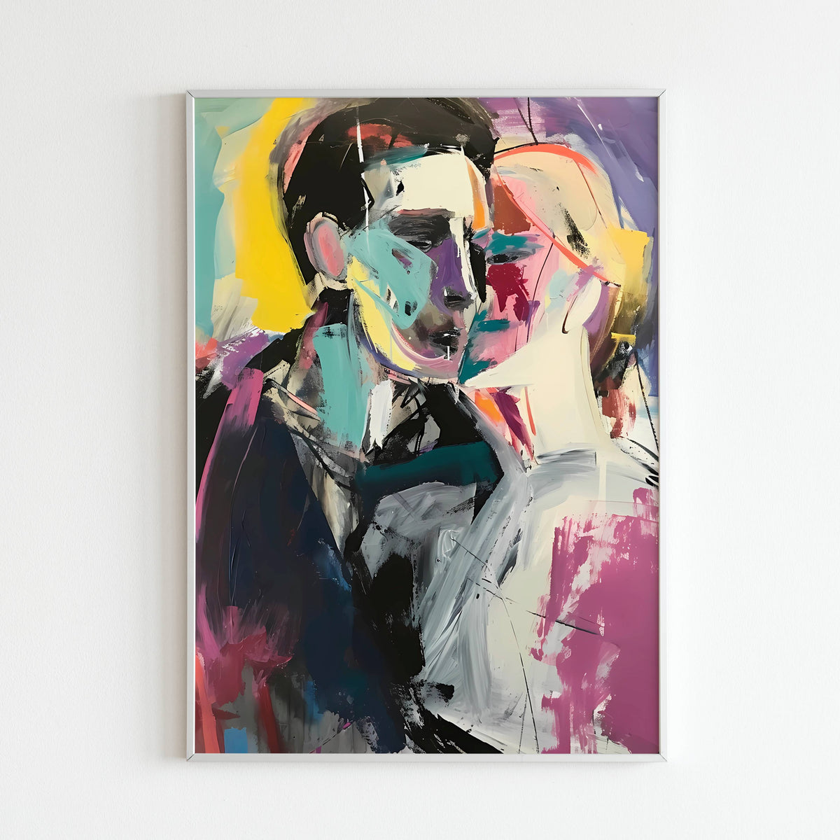 Couple Abstract Design Couple Abstract Art - Printable/Poster – WallMarvel