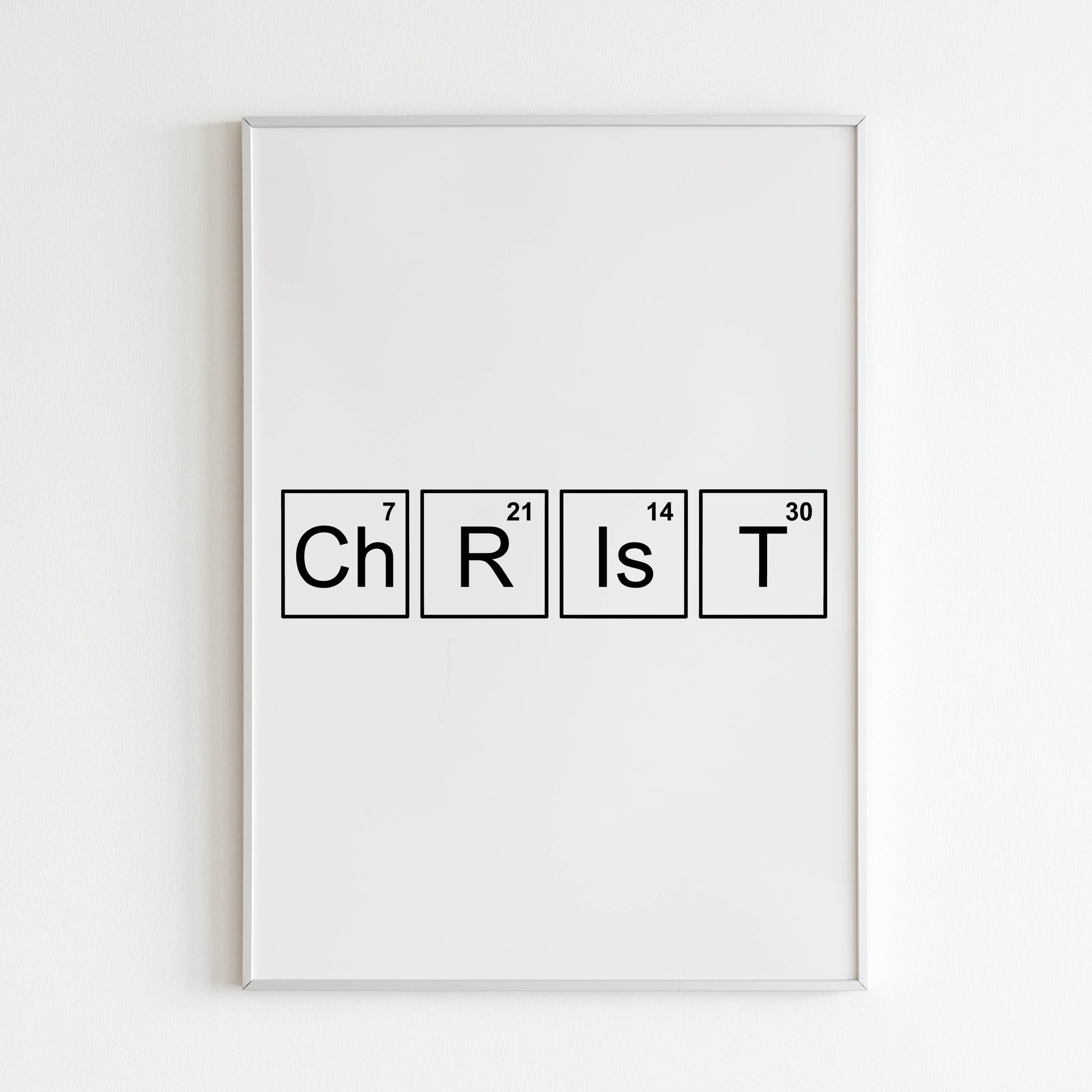 Downloadable "Christ" wall art for a message of faith.