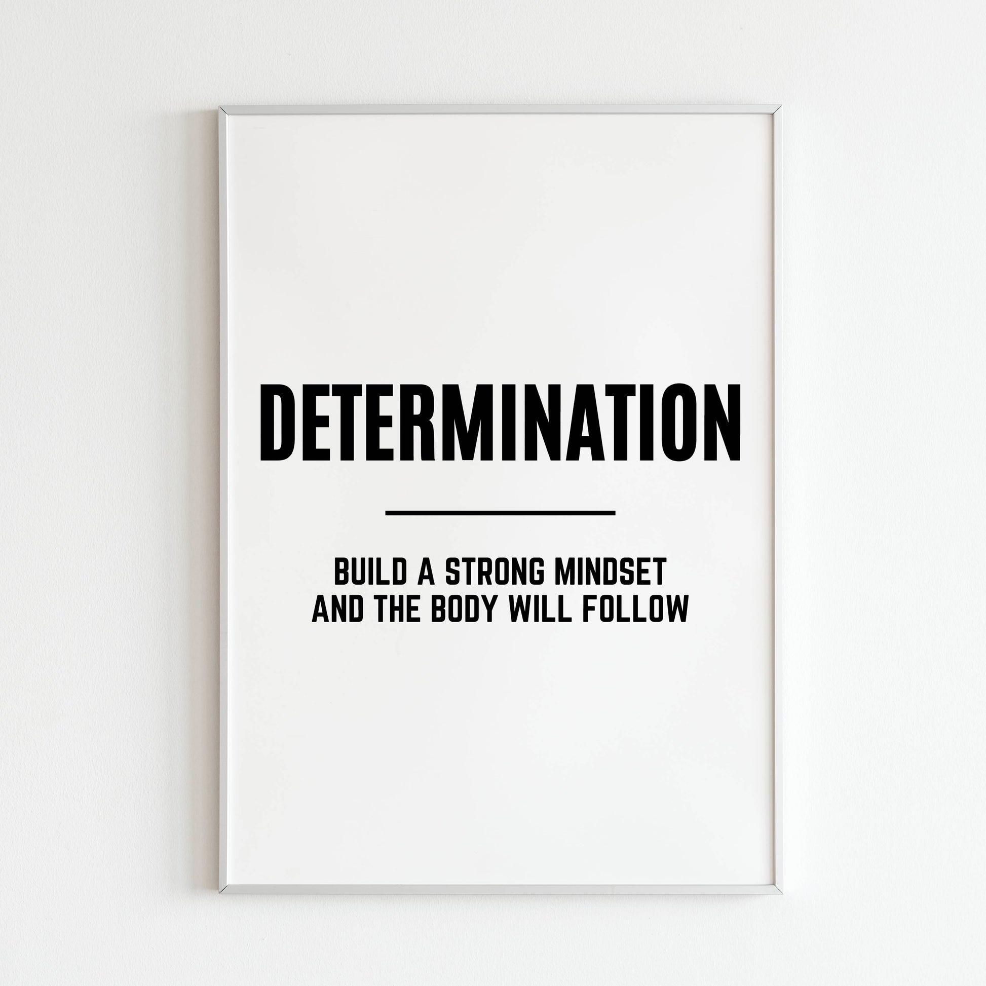 Downloadable "Determination" art print to celebrate resolve.