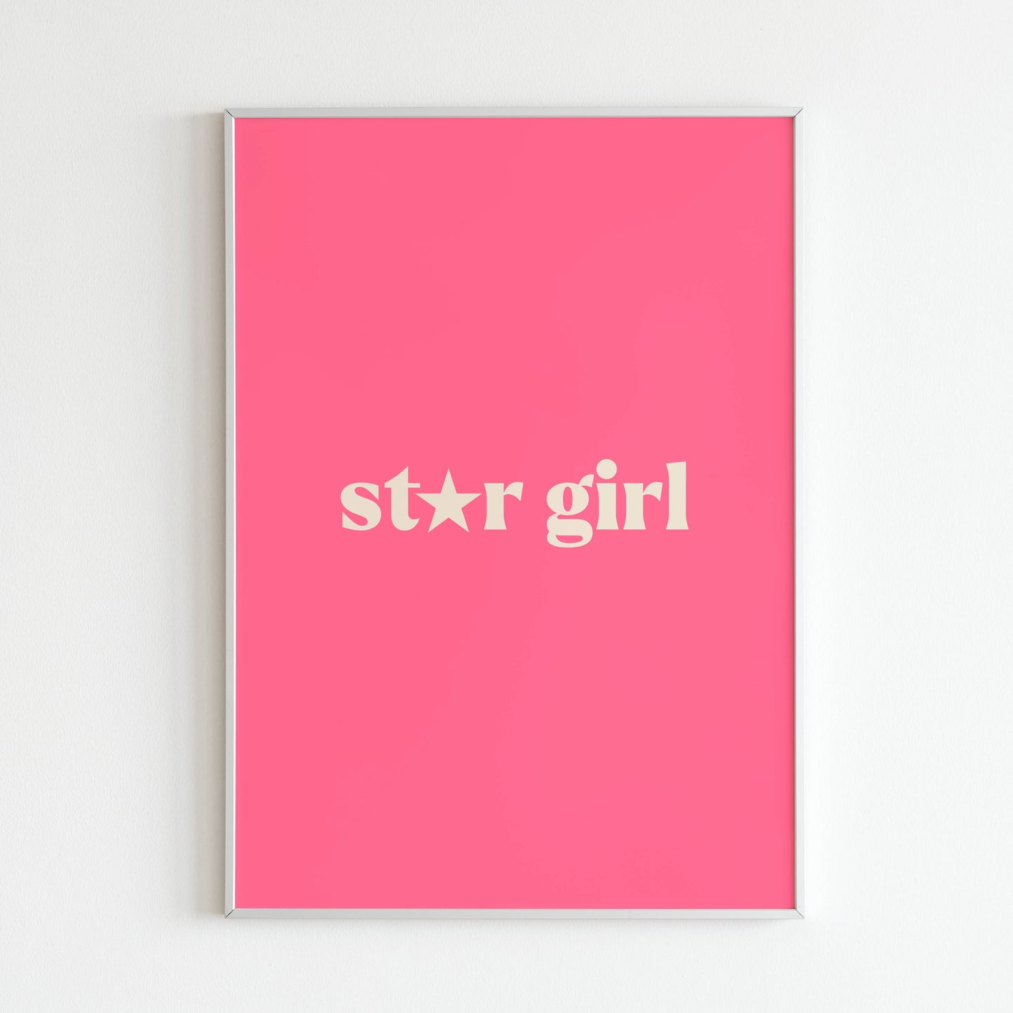 Downloadable "Star girl" wall art to empower young girls.