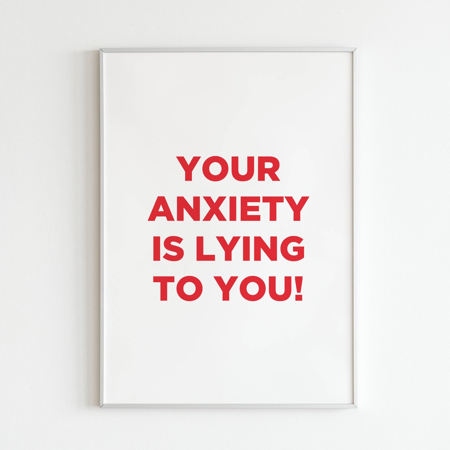 Downloadable inspirational wall art for overcoming anxiety