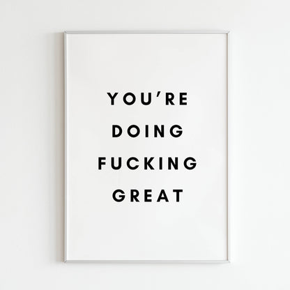 Downloadable inspirational wall art with a very positive message 
