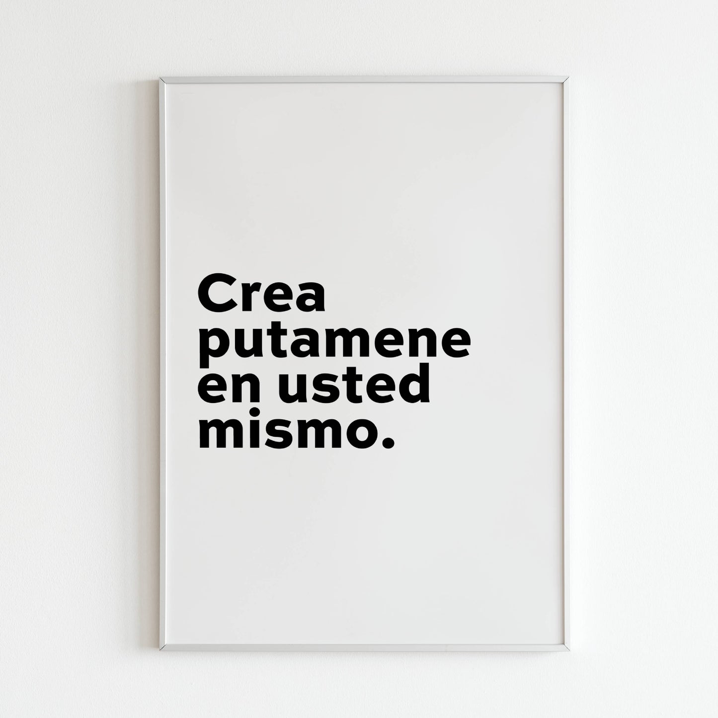 Downloadable inspirational Spanish wall art encouraging self-empowerment