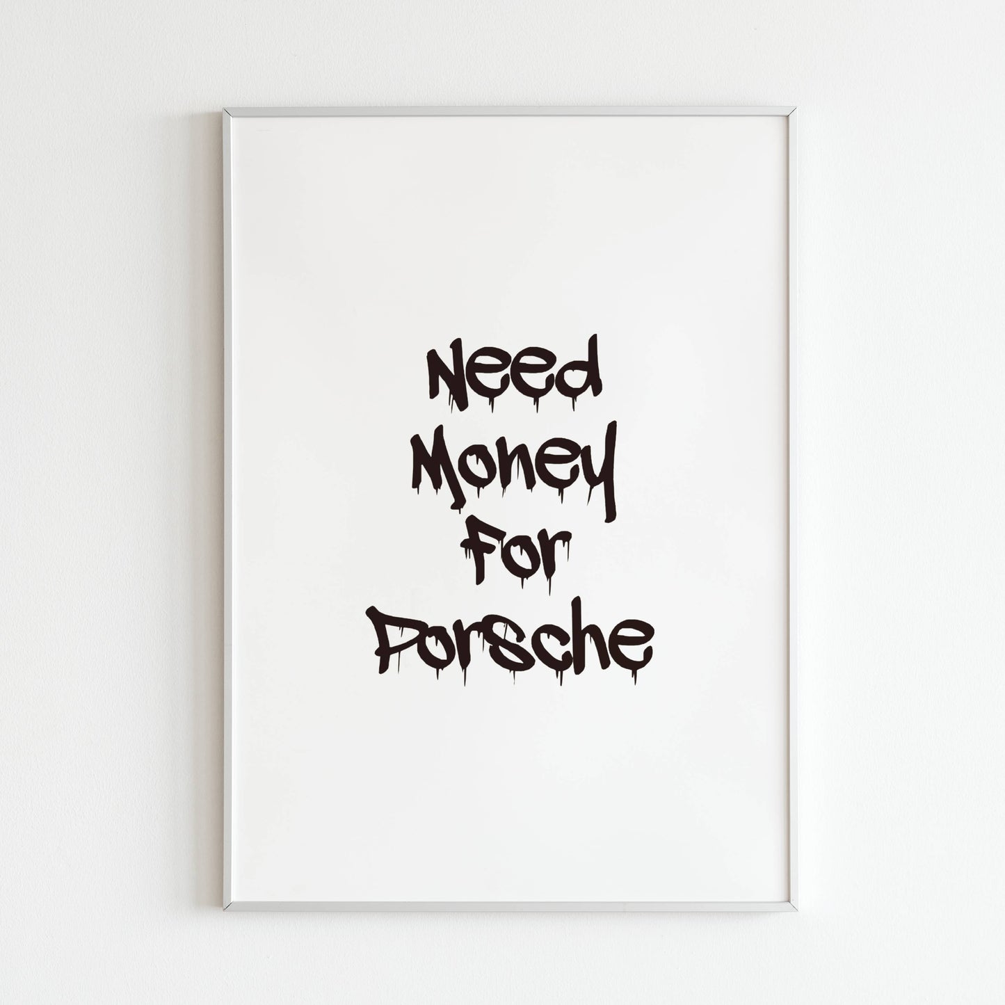 Downloadable typography art print for setting financial goals (consider a more universally appealing message).  pen_spark