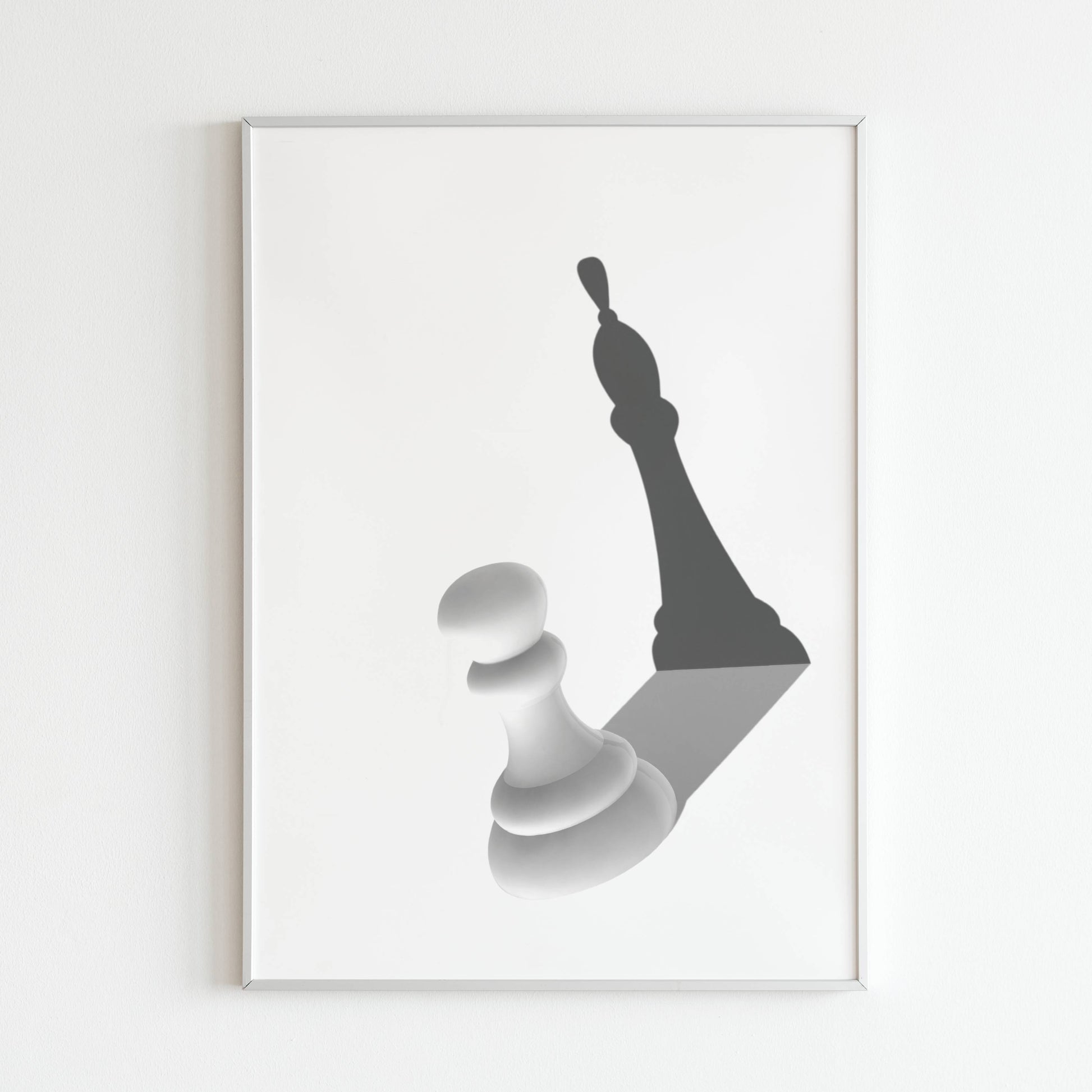 Downloadable abstract art print symbolizing a hidden champion