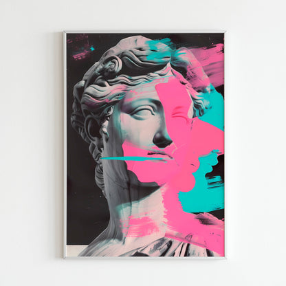 Downloadable abstract art print depicting King David (part 1 of 2