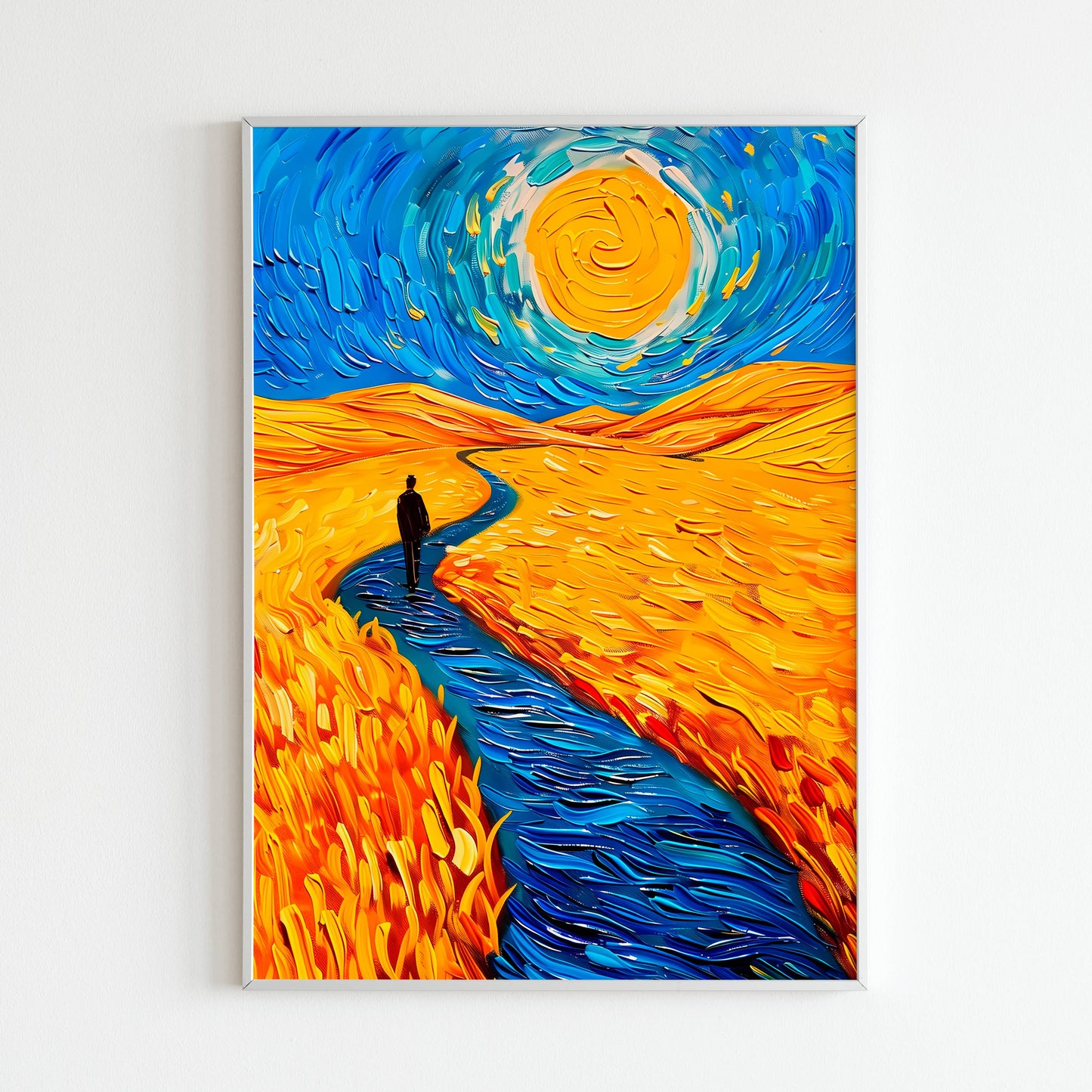 Explore the artistic world of Van Gogh through this inspired journey poster (physical or digital).