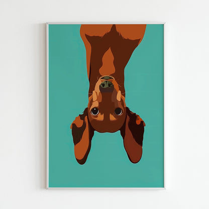 Celebrate the joy of dogs with this charming dog illustration (physical or digital).