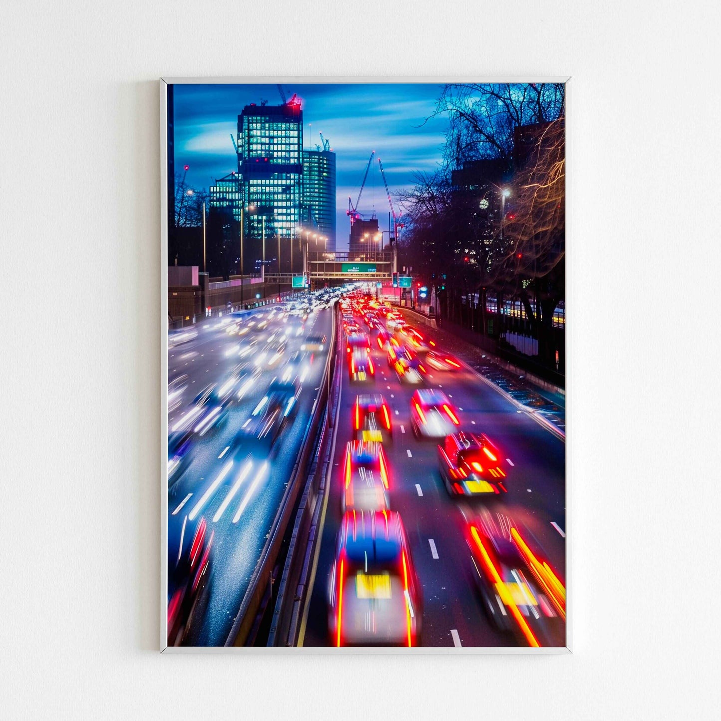 Capture the feeling of city motion with the first part of Blurred Cars (physical or digital).