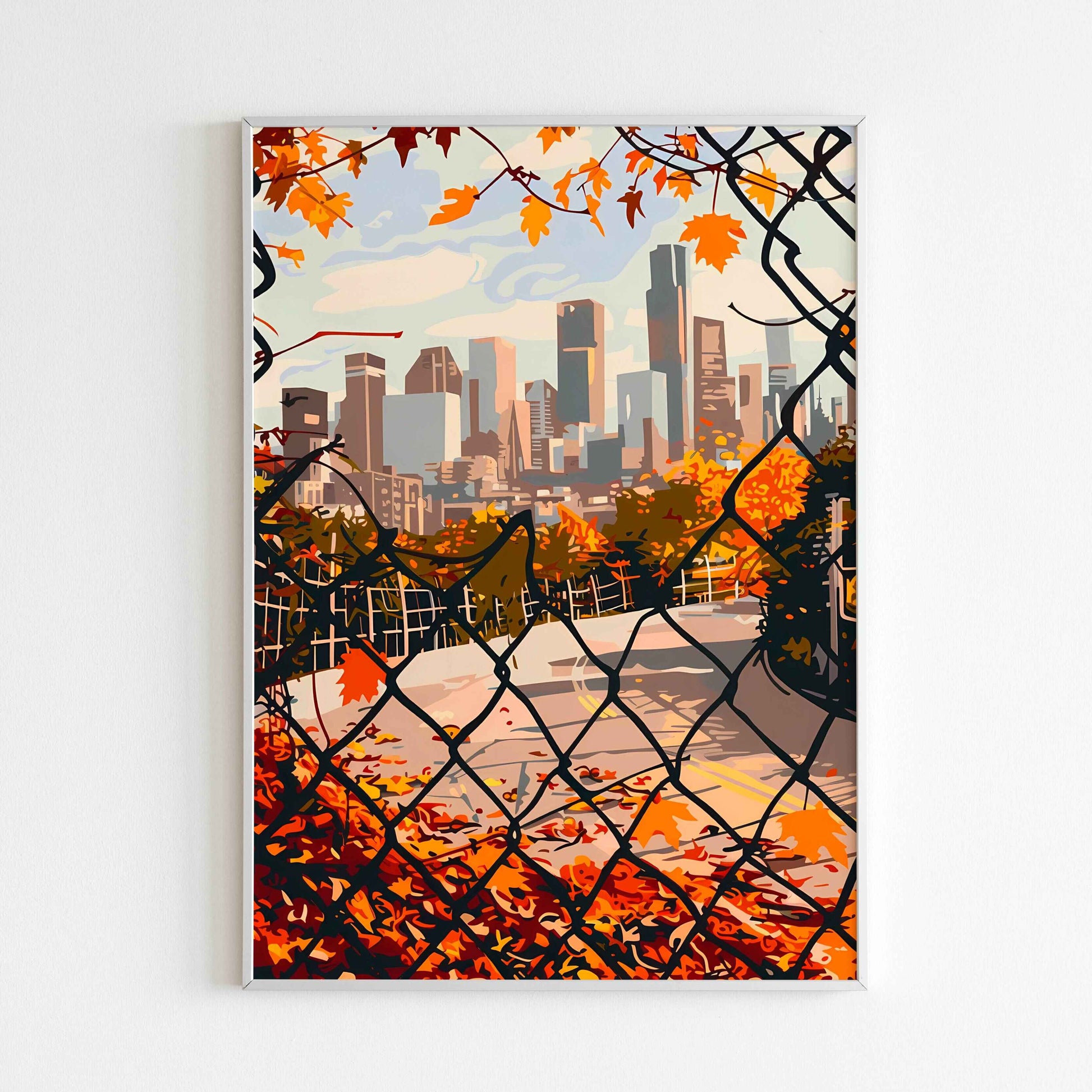 Add a touch of rustic charm or a symbolic representation with a Broken Fence printable poster (physical or digital).