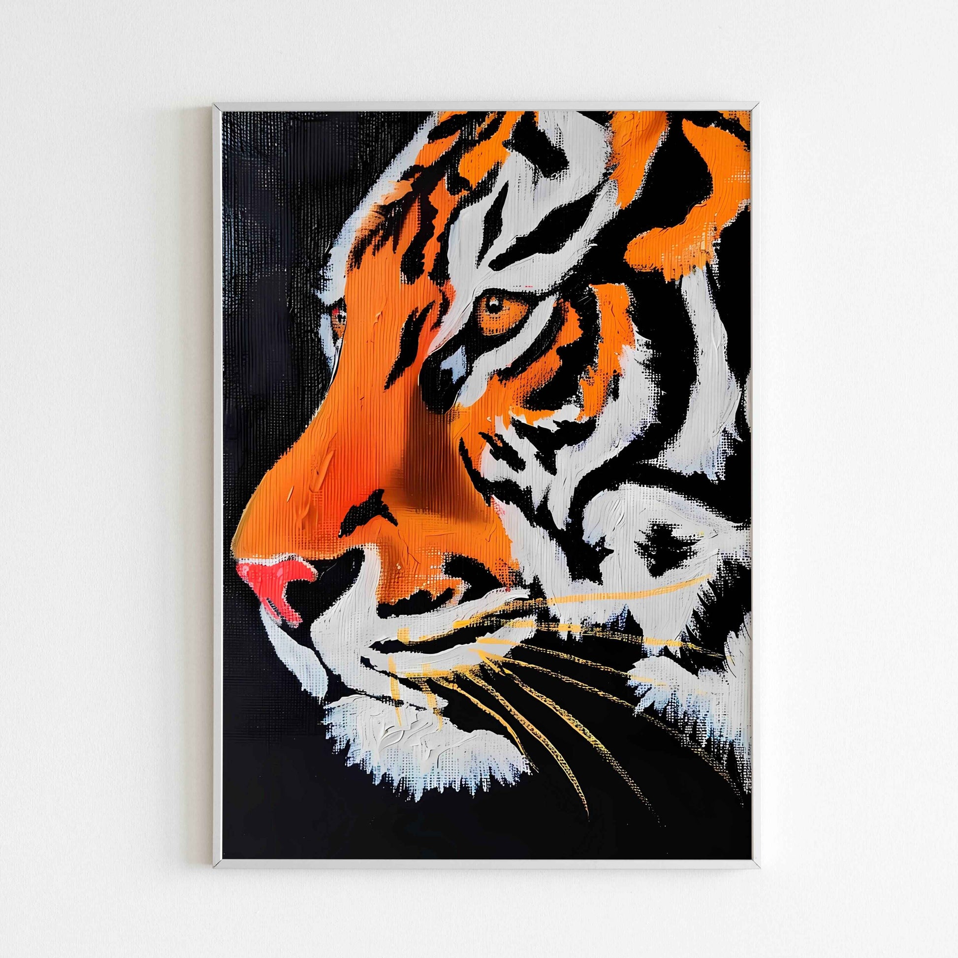 Downloadable Tiger's Side abstract art print for a unique touch to your walls.