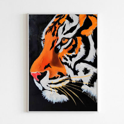 Downloadable Tiger's Side abstract art print for a unique touch to your walls.