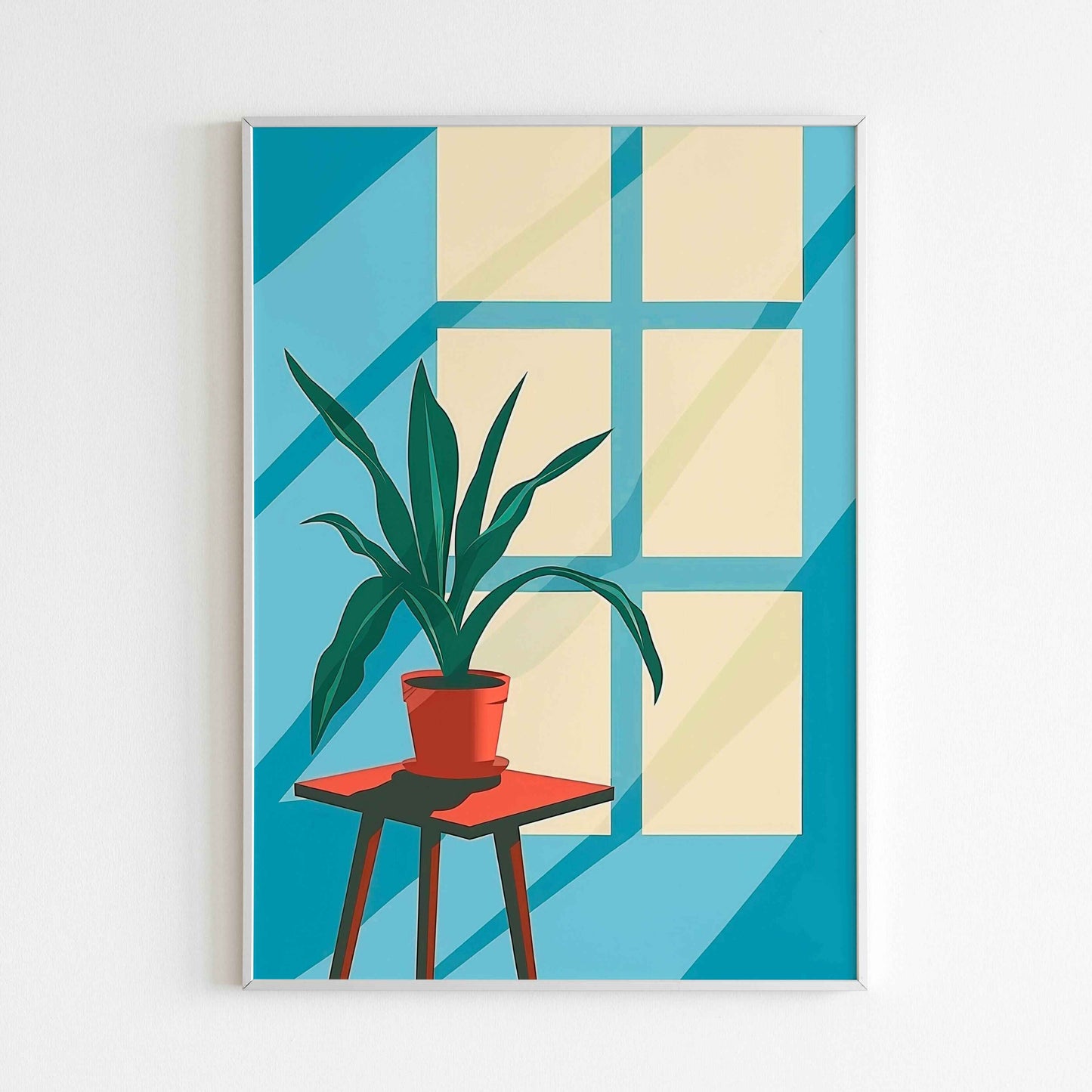 Downloadable Window Side abstract art print for a unique touch to your walls.