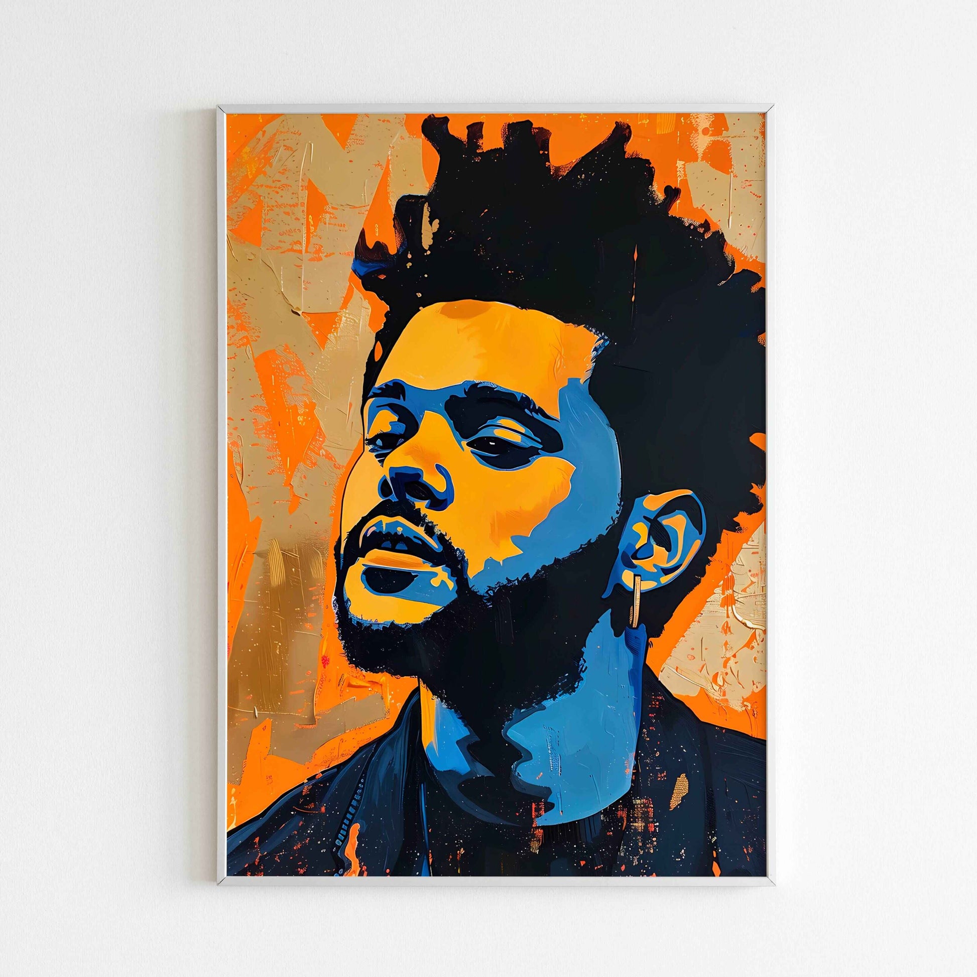 Downloadable Retro Weeknd abstract art print for a unique touch to your walls.