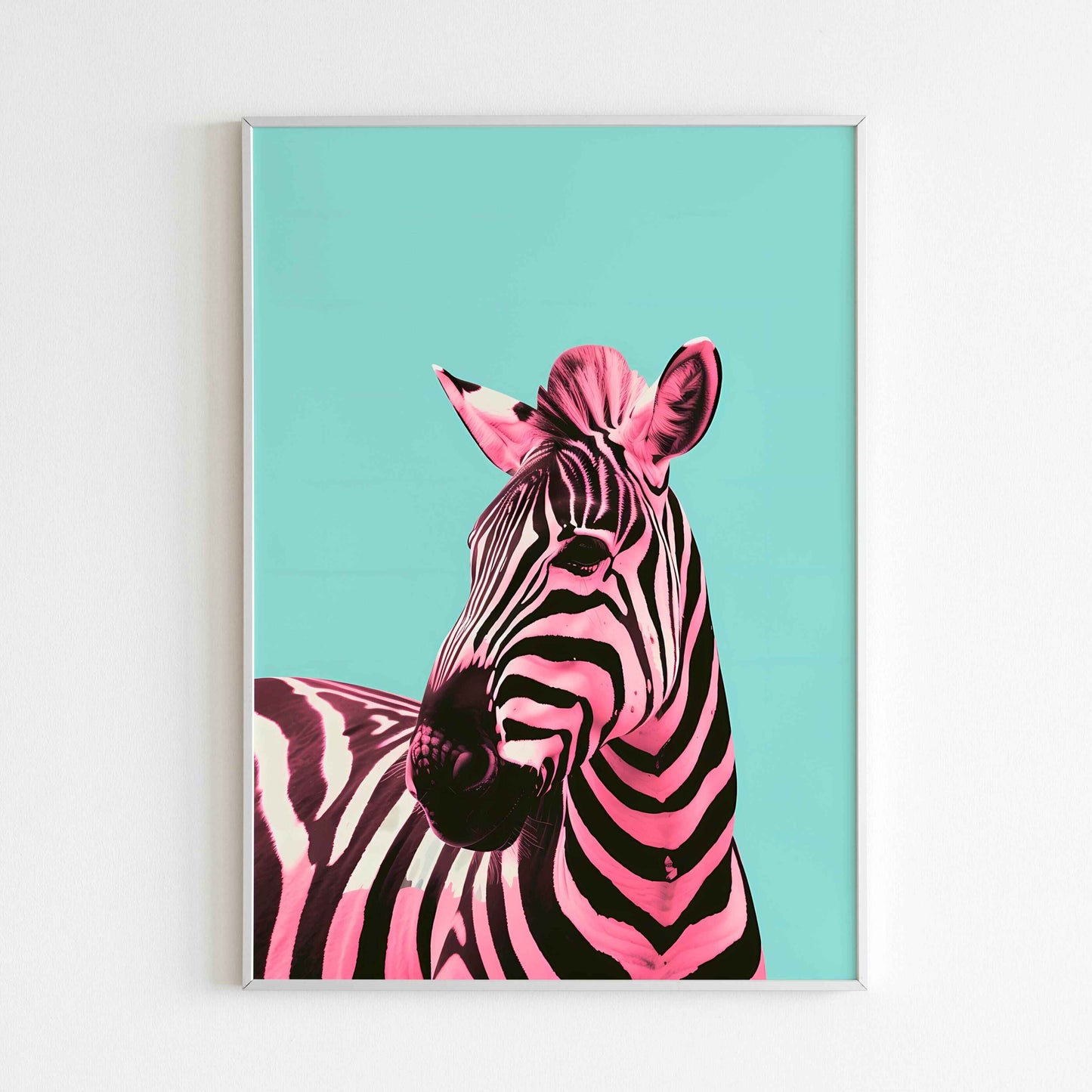 Downloadable Retro Zebra(2 of 2) abstract art print for a unique touch to your walls.