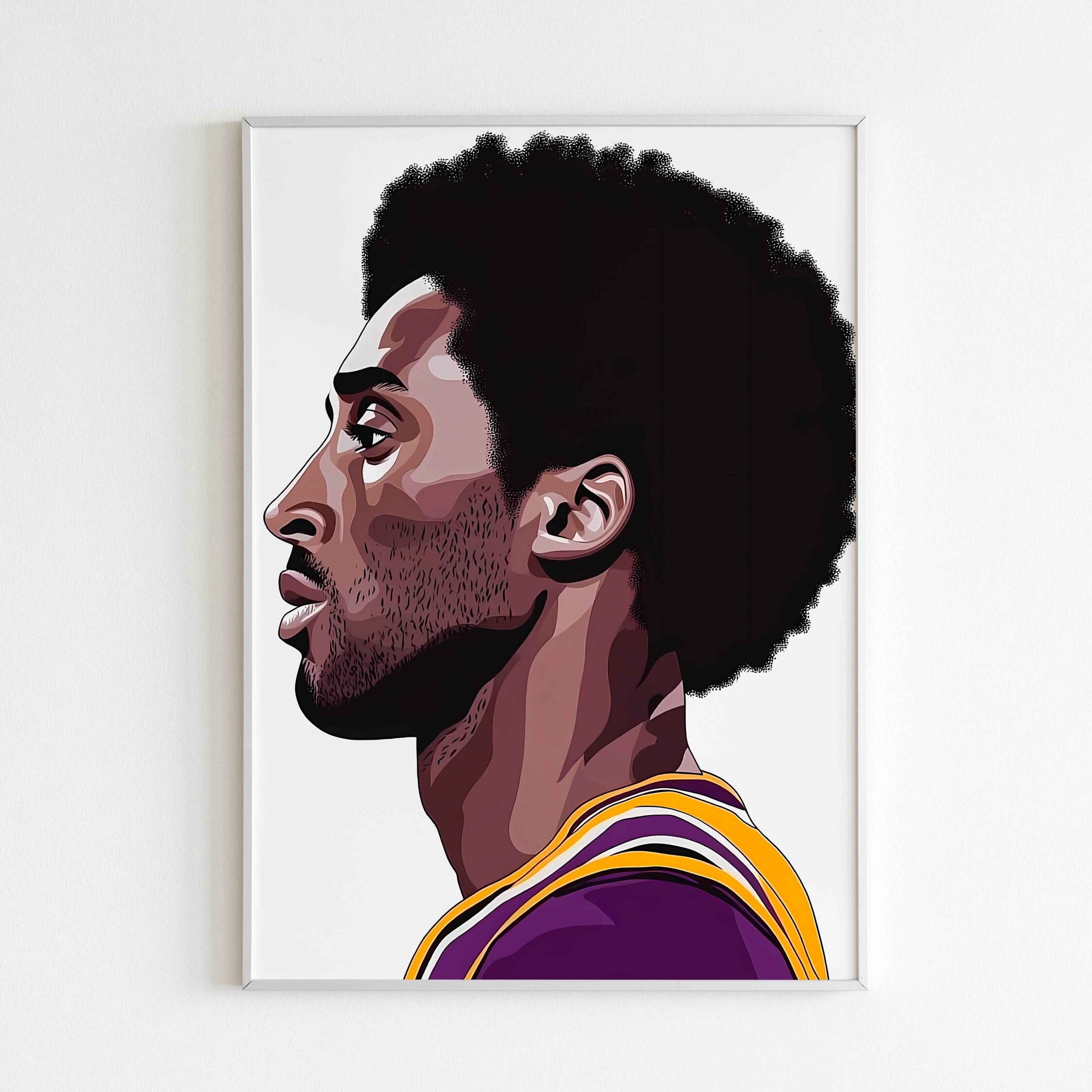 Downloadable Kobe Portrait(2 of 2) abstract art print for a unique touch to your walls