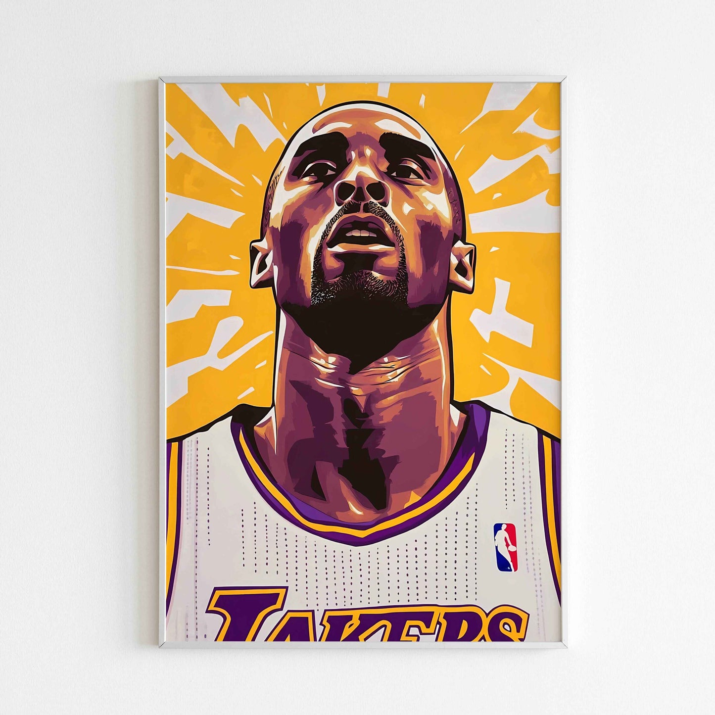 Downloadable Kobe Retro(2 of 2) abstract art print for a unique touch to your walls.