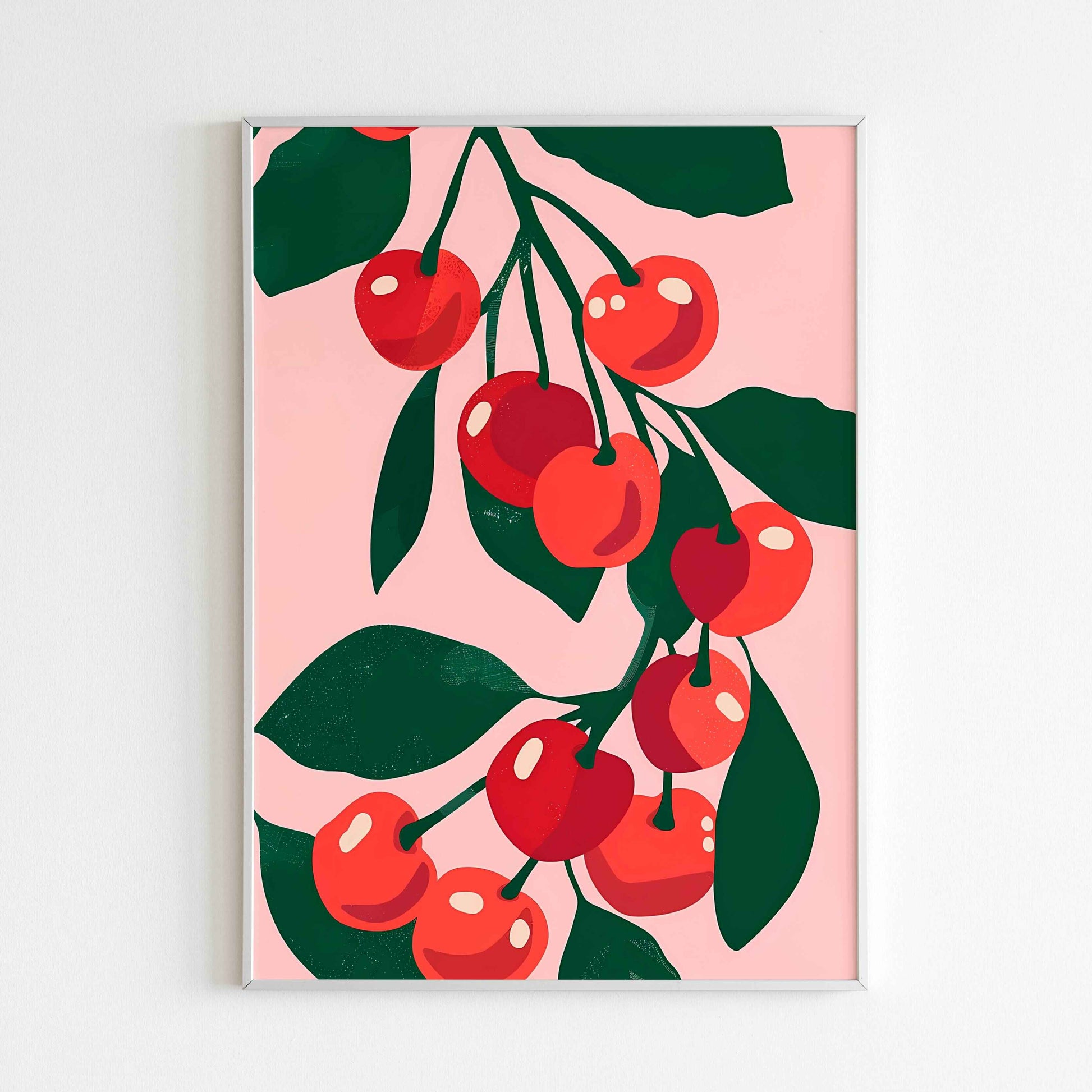 Downloadable Cherry abstract art print for a unique touch to your walls