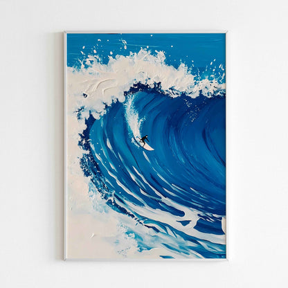 Downloadable Ocean's Embrace abstract art print for a unique touch to your walls
