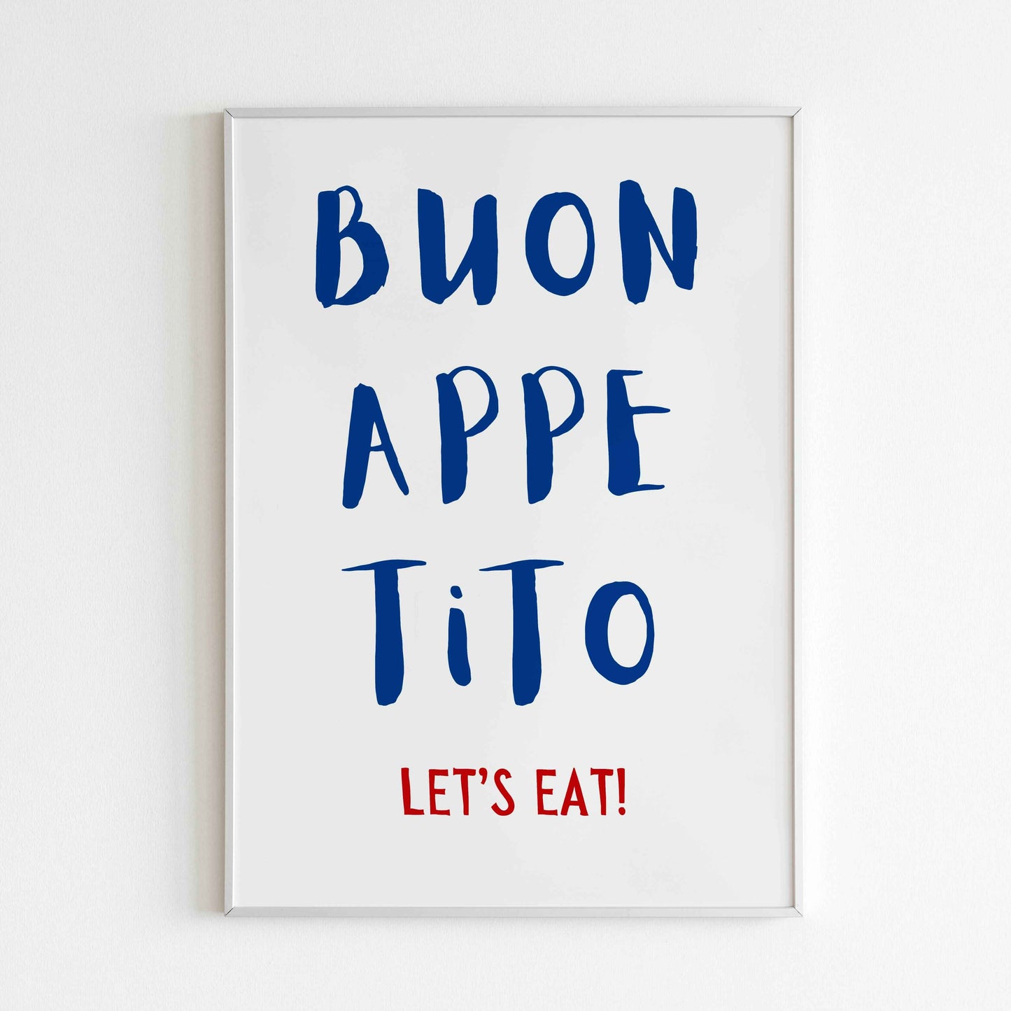 Fun and inviting Italian phrase for a foodie poster.