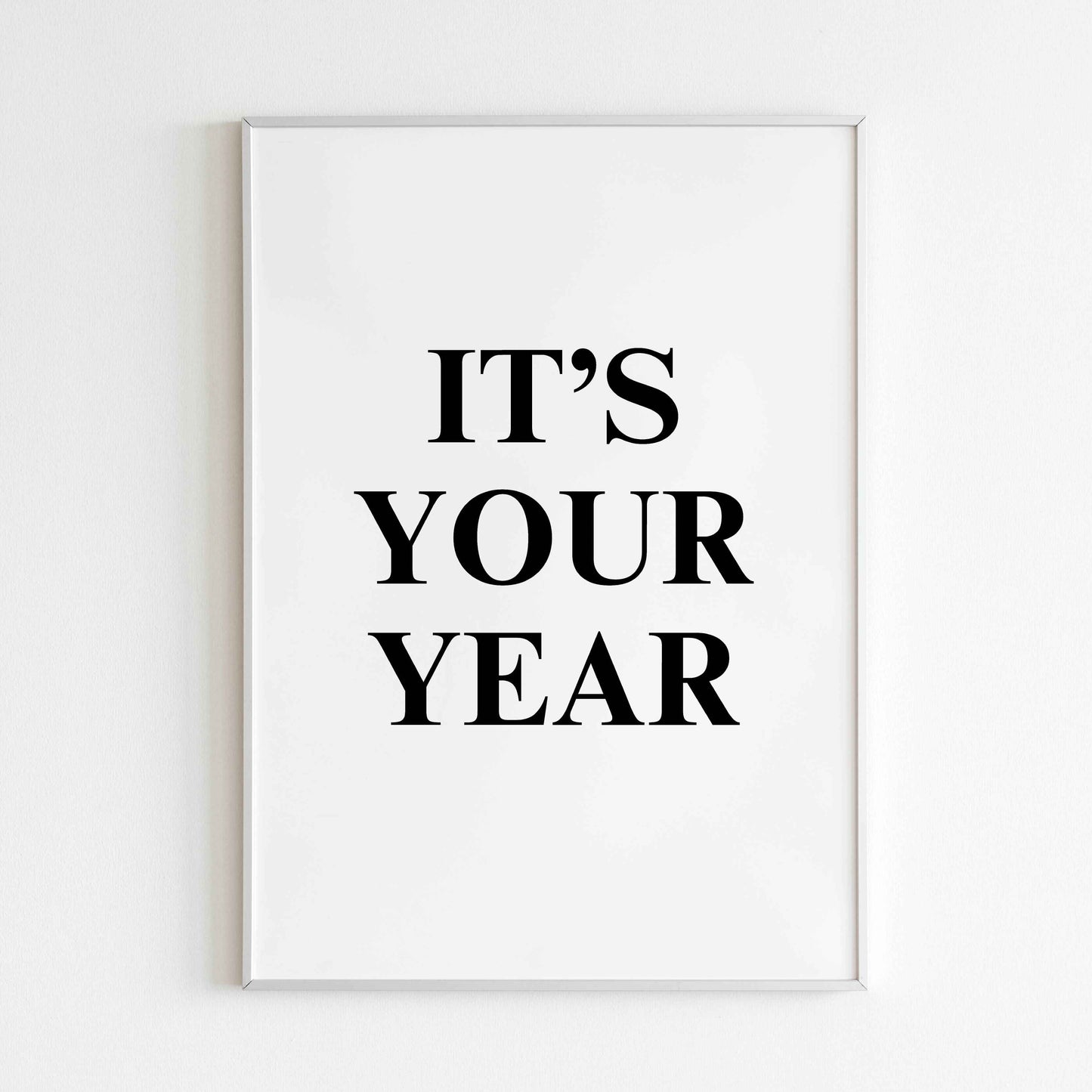 Inspirational quote wall art for making the most of the year ahead