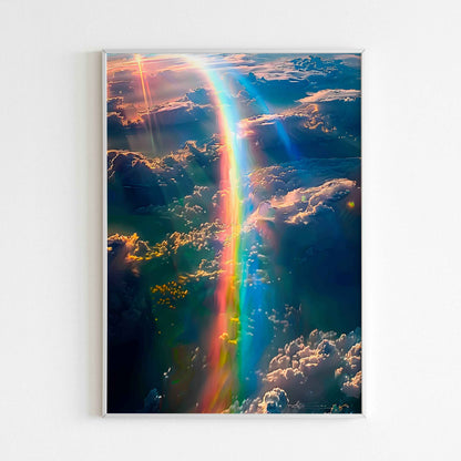 Add a touch of whimsy to your space with this Surreal Rainbow(2 of 2) printable poster (physical or digital)