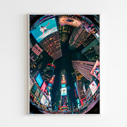 Capture the excitement of New York City with a Times Square travel printable poster (physical or digital).